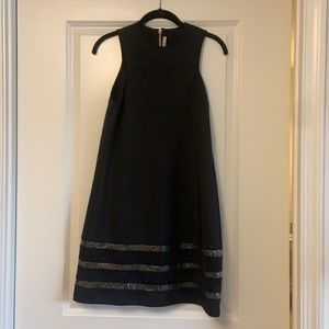 Black cocktail dress with should cut outs
